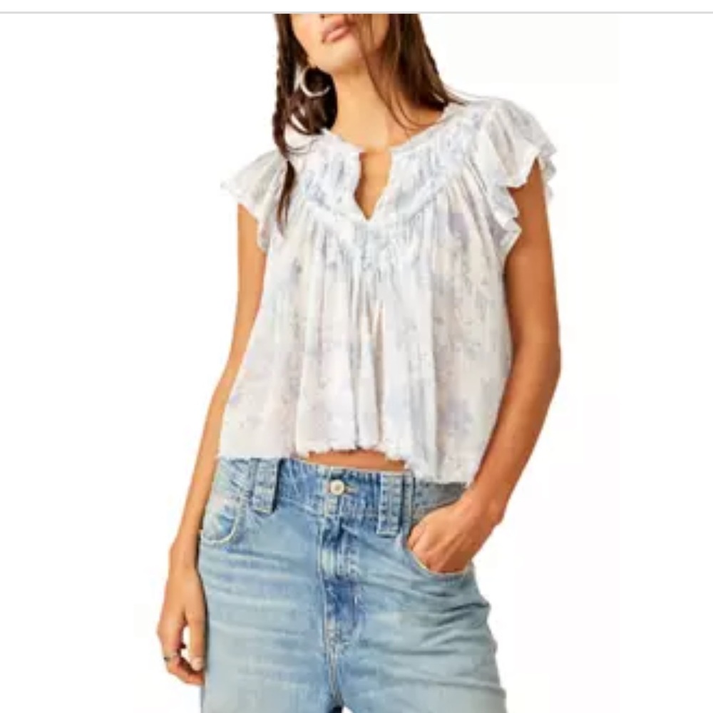 Free People Padma Floral Top